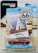 GreenLight 1965 Ford Mustang GT Route 66 USA Series - 29700 NRFP 2011 Dark Red