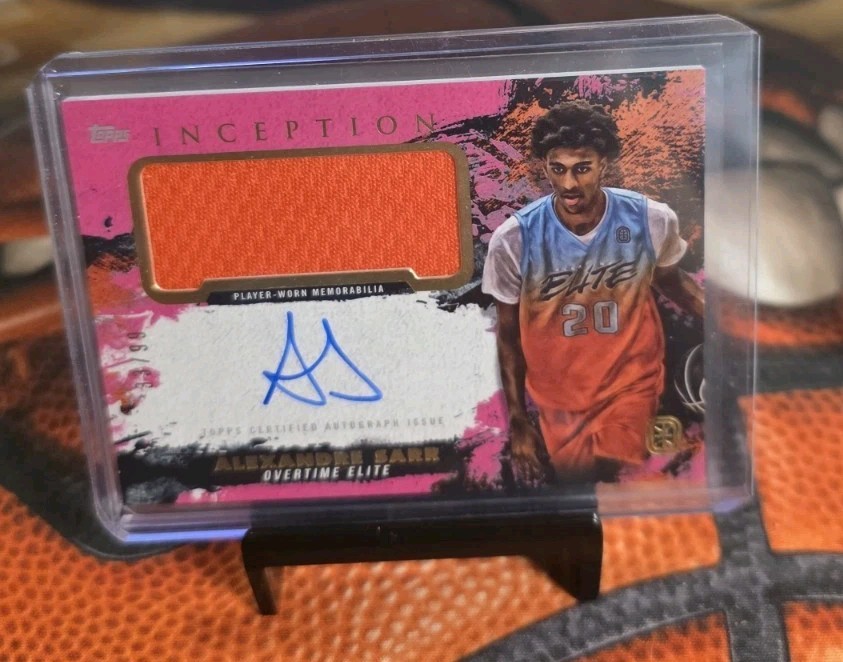 Alexandre Sarr 2021 Topps OTE Inception Jersey Auto Pink /99