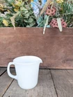 Vintage PYREX Plain White Milk Glass Pitcher Creamer