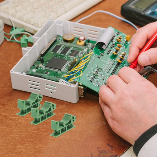 Placa de circuito conector soporte de montaje de bajo voltaje base de riel DIN 2 PIEZAS - Imagen 5 de 12
