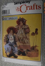 Simplicity Pattern 7446 -  Daisy Kingdom 24" Dolls and Clothing Uncut
