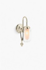 NEW Kohler Artifacts 72581-SN Wall Sconce Light Vibrant Polished Nickel