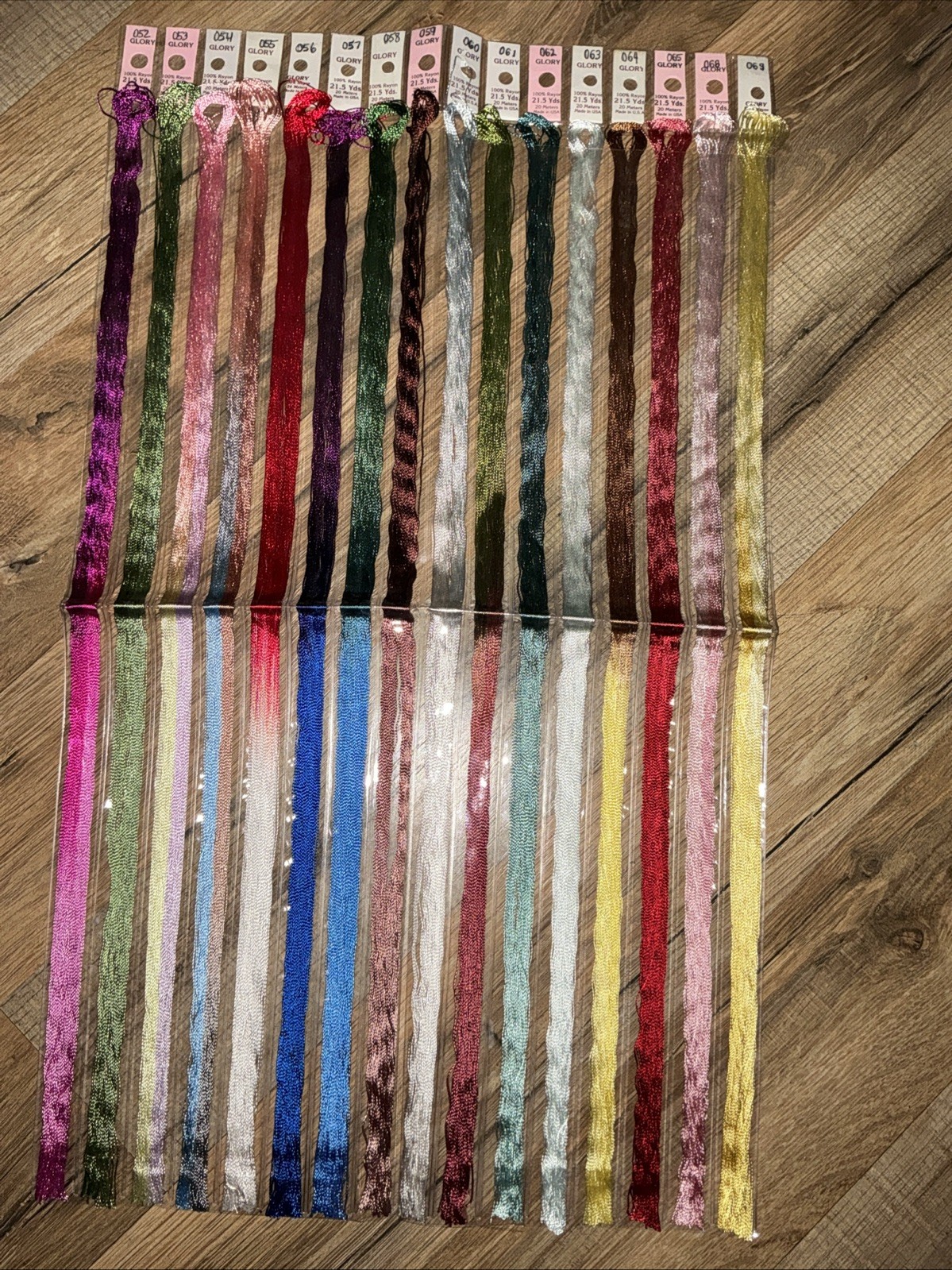 Thread 21.5 Yds/ea Color #052-069