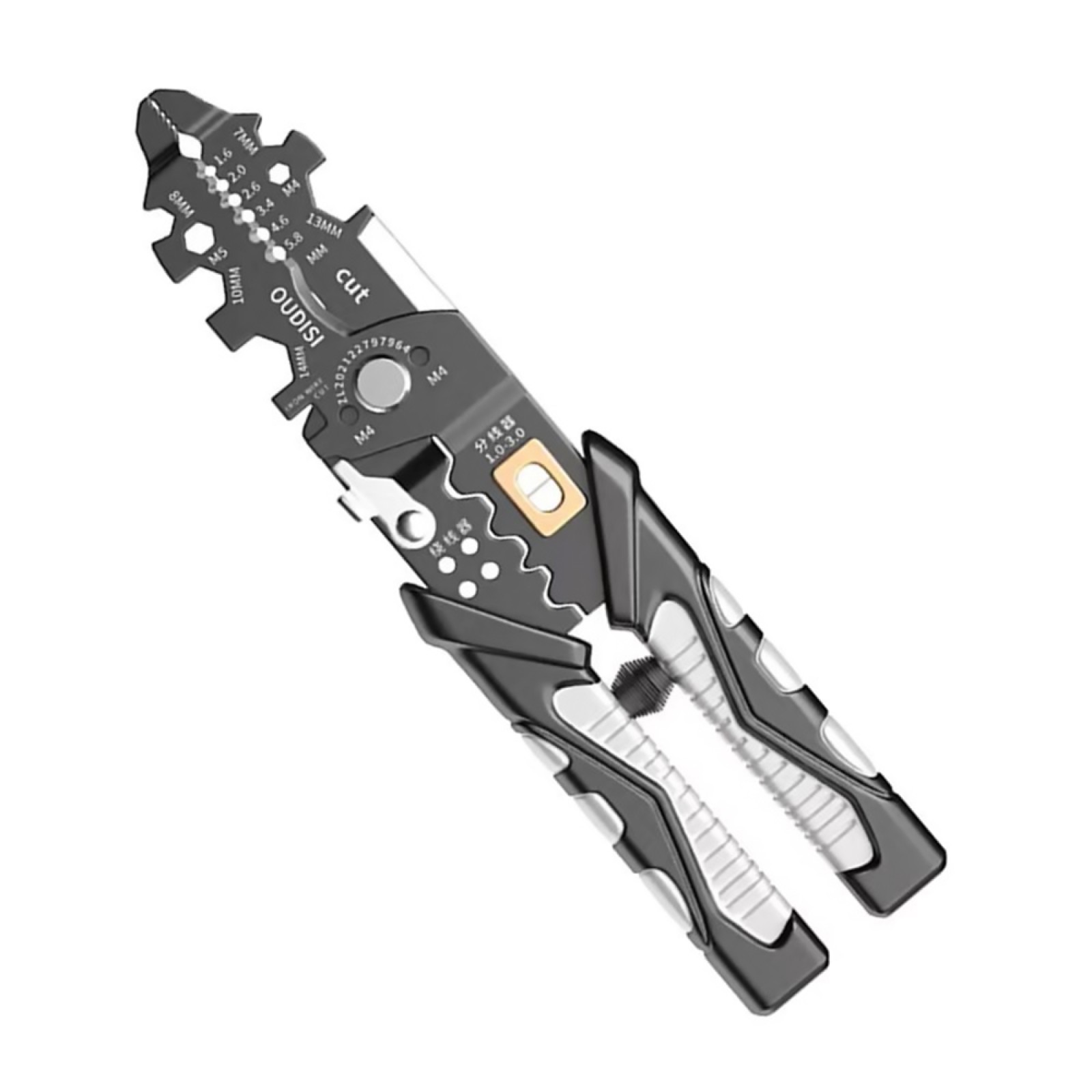 25-in-1 Multifunctional Wire Stripper with Needle Nose and Crimping Pliers