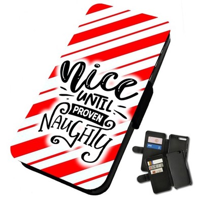 Bedruckte Flip Handyhülle für iPhone schön bis bewährt frech Secret Santa Slay