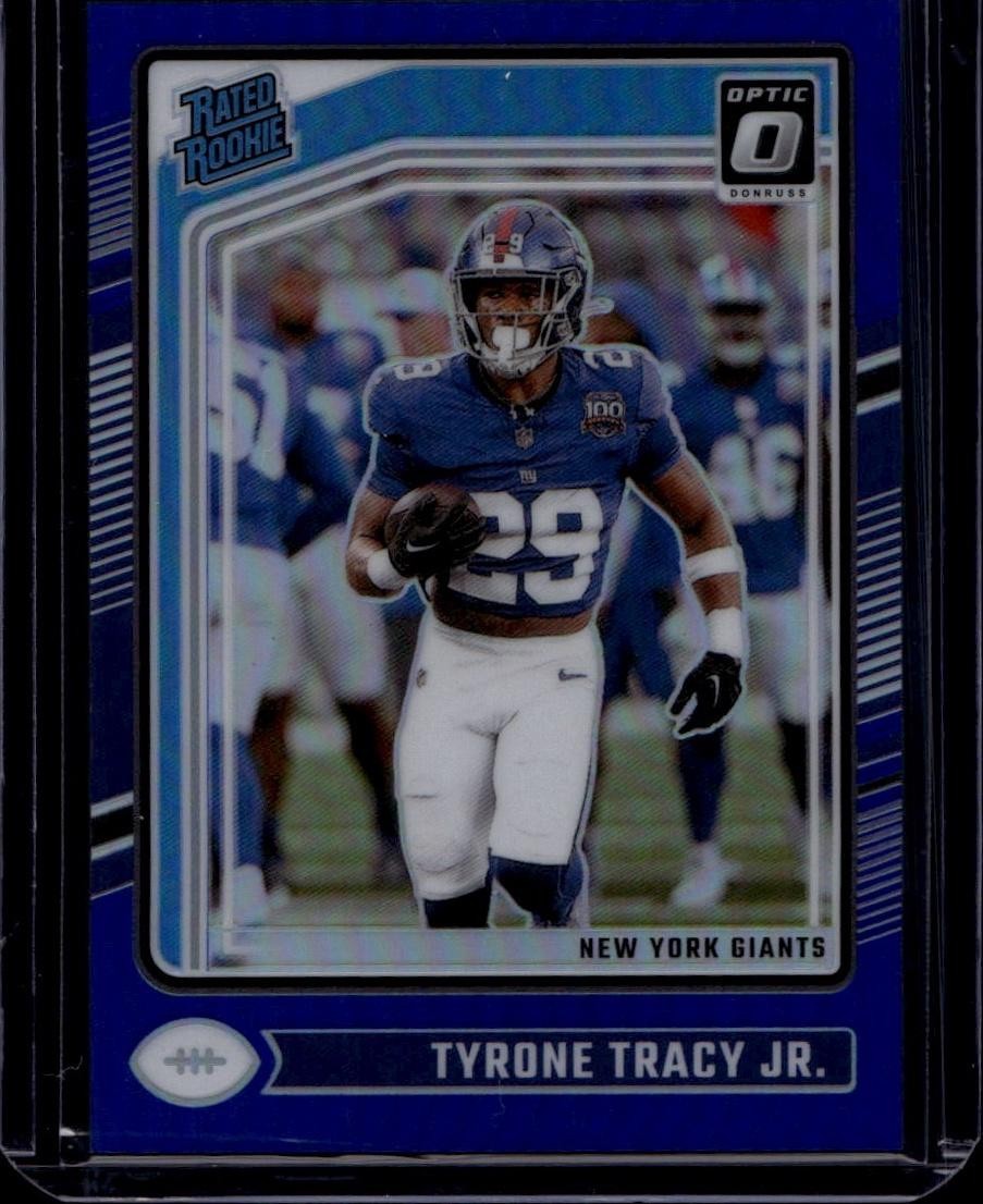 2024 Donruss Optic #259 Tyrone Tracy Jr. Blue #/199