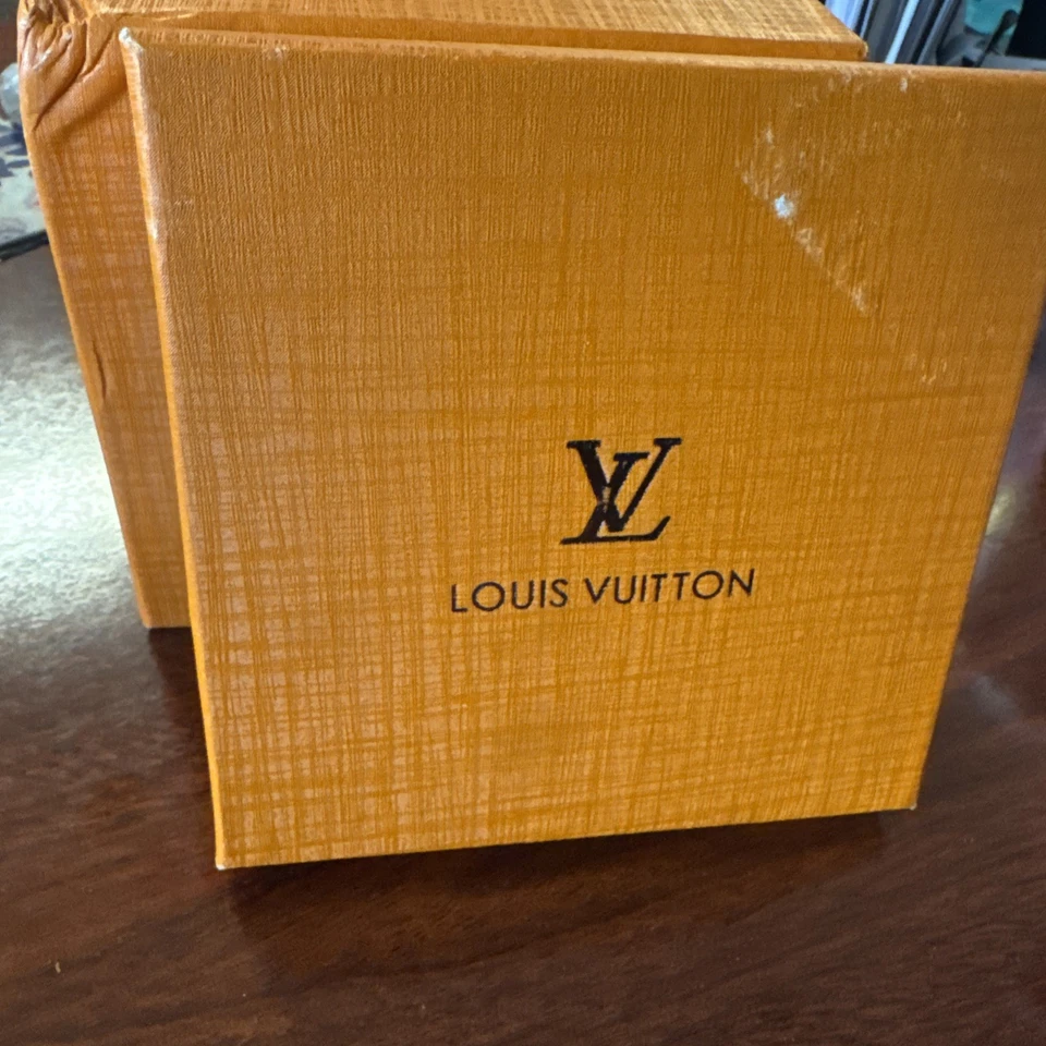 Louis Vuitton оранжевый коробка пустая крышка подарочная коробка 5 1/2 «x 451/2» логотип - Изображение 4 из 4