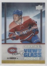 2021-22 Upper Deck Credentials View from the Glass Cole Caufield #VG-12 b3q