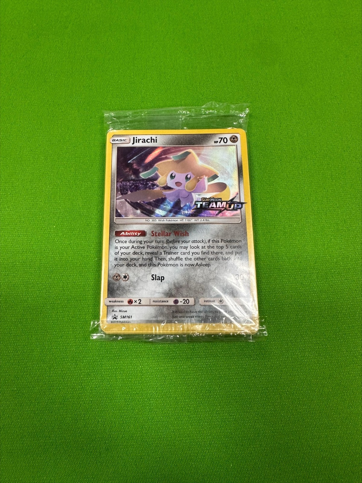 Jirachi SM161 PRERELEASE PROMO Team Up Pokemon TCG SEALED MINT