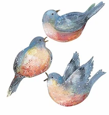 25 Bluebirds Blue Bird Border Decal Stickers Wallies Wallpaper Cutouts Wall Deco