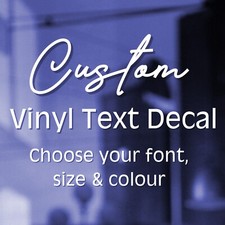 Custom Text Vinyl Lettering Sticker Decal Window Trailer Business Car Name Boat