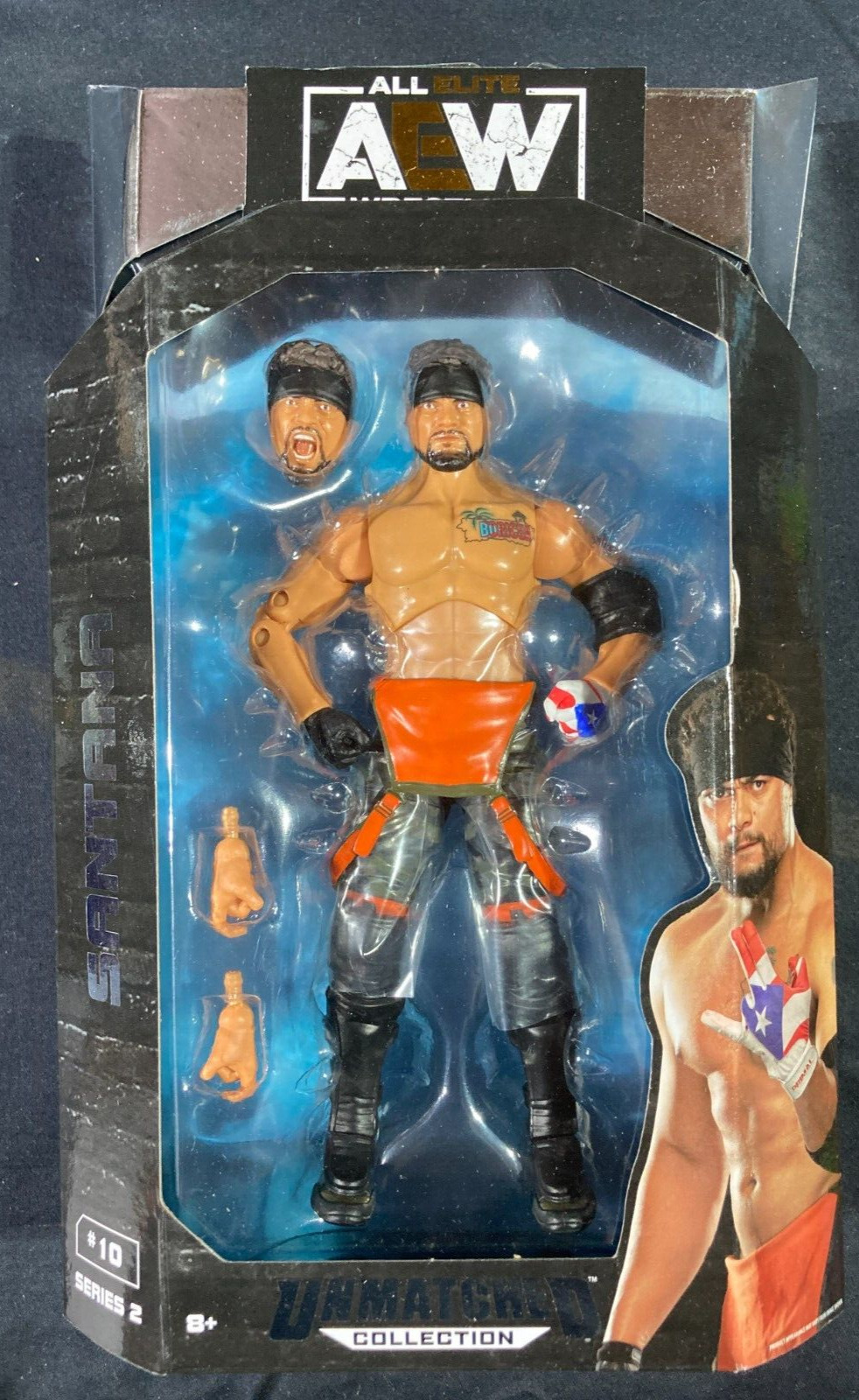 AEW Unmatched Series 2 SANTANA All Elite Wrestling Action Figure #10