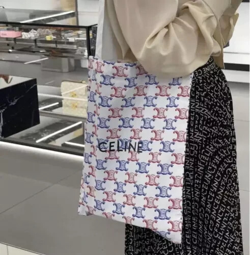 CELINE Tote Bag Novelty Canvas Triomphe Limited Eco Bag CELINE Tote Bag Novelty Canvas Triomphe Limited Eco Bag