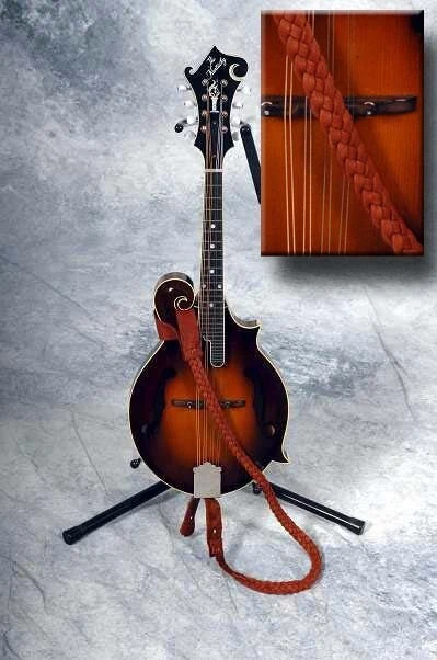 ¡Correas de UKULELE de cuero de alce trenzado LAKOTA LEATHERS! ¡Hecho en nativo! Foto 3 de 4