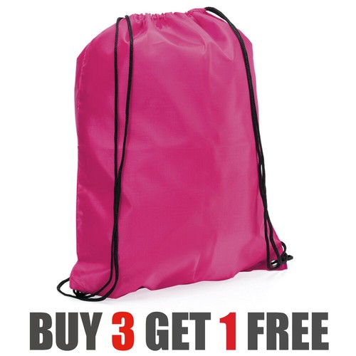 Nylon Drawstring Backpack Rucksack Bag Boys Girls Kids Adult Gym School Lot - Picture 59 of 107