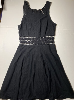 free people fitted with daisies dress Free People Womens Fitted Daisies Cut Out Flare festival Mini Dress Sz 2