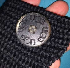 AUTHENTIC UGG REPLACEMENT BUTTON BLACK BROWN WOOD WOODEN UGGS CARDY SWEATER BOOT