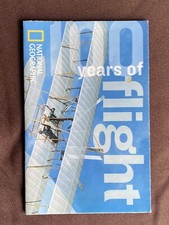 National Geographic Dec 2003 Supplement Map 100 Years of Flight History Aviation