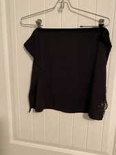 Bali Studio Collection Black Half Slip Bottom Women's Size Small Elastic Waist