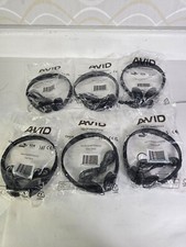Avid Headphones Plastic Black 3.5mm AE-08 New...