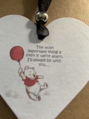 Winnie Pooh Even If We re Apart Holz Herz Hängedeko Schild Plakette Geschenk