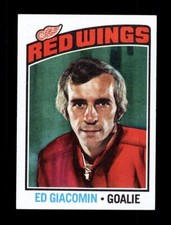 1976-77 TOPPS HOCKEY #160 ED GIACOMIN - DETROIT RED WINGS