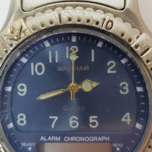 Waltham Quartz Alarm Chronograph XAW231 012 T480 Water Resistant Untested - Picture 3 of 14