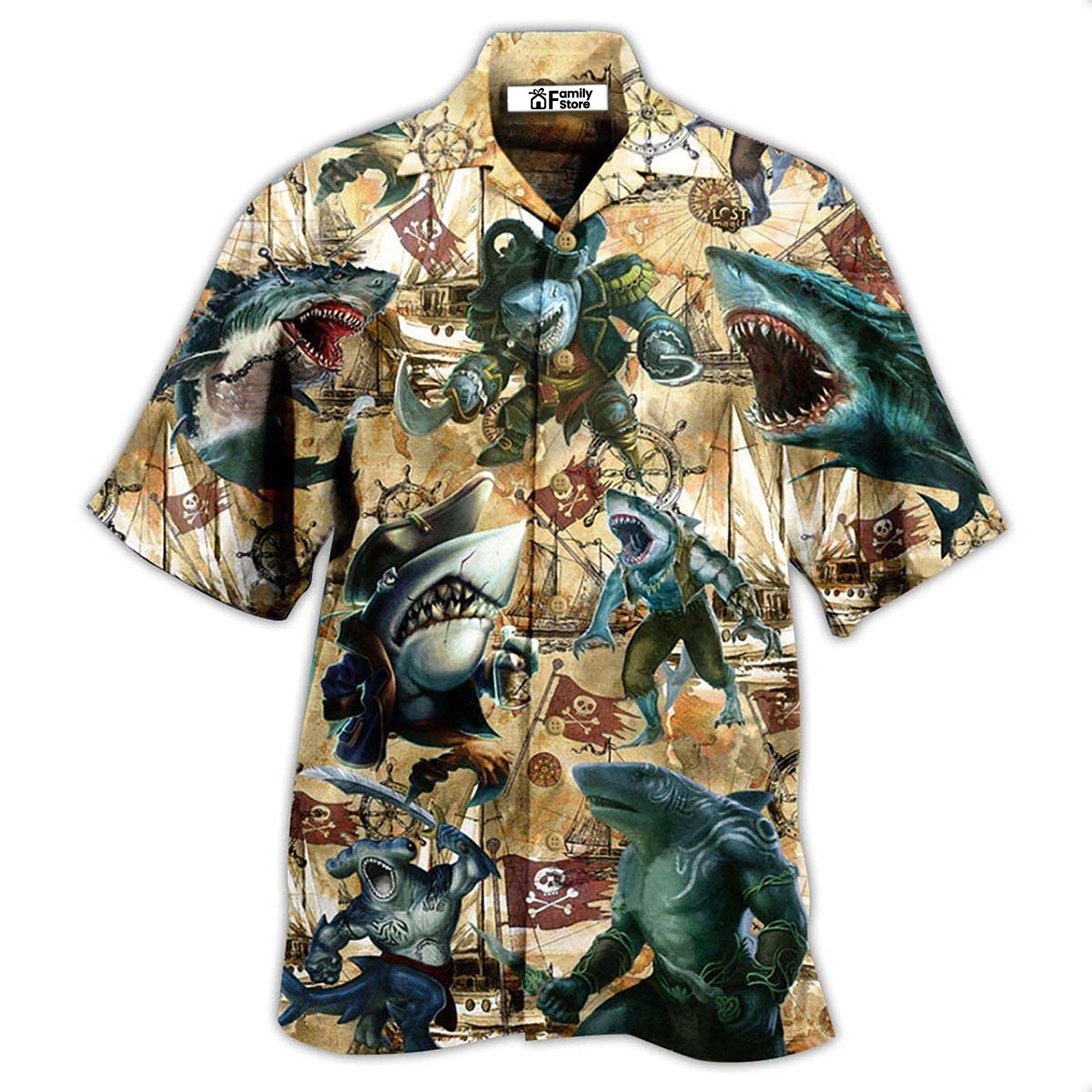 Shark Be Jawsome Be A Shark   Hawaiian Shirt