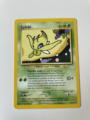 Celebi #16/64 Rare Neo Revelation 2001 Pokemon Englisch Played Vintage