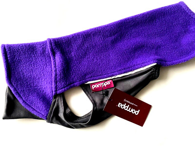 Hundepullover Jumppa Pomppa Pullover Hündinnen Kragen violett lila grau Gr. 34cm