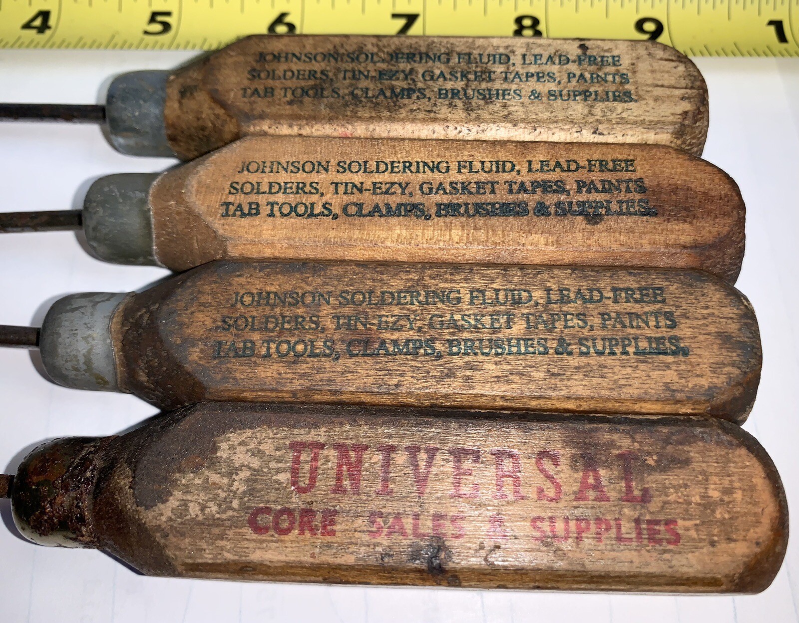 4 Vintage Ice Picks Johnson Princeton, Iowa, Universal Indianapolis,Indiana Tool eBay