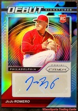 2021 JoJo Romero Rookie AUTO Panini Prizm RC SILVER Debut Signatures Phillies