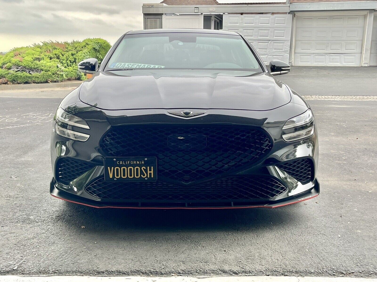 Front Bumper Tow Hook License Plate Mount Bracket For Genesis G70 2019