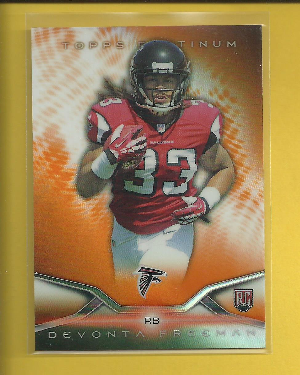 Devonta Freeman RC 2014 Topps Platinum ORANGE Refractor Rookie Card #130 Falcons