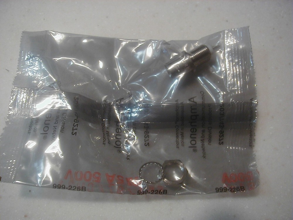NOS 3 ea. Amphenol BNC(F) Panel Jack High quality P/N 999-226B
