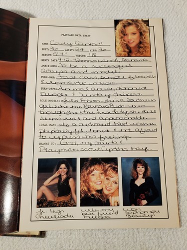 Playboy Magazine Back Issue April 1992 ~ Playmate Cady Cantrell Big