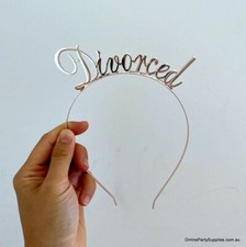 Metal Rose Gold 'Divorced' Tiara