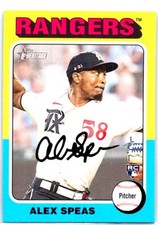 2024 Topps Heritage #274 Alex Speas Texas Rangers Rookie