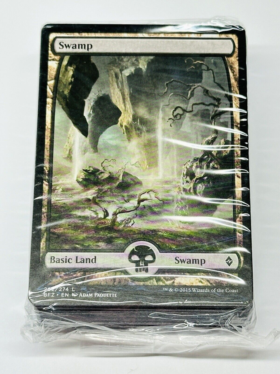 Battle for Zendikar Fat Pack Land Pack Full Art 80 Count, English
