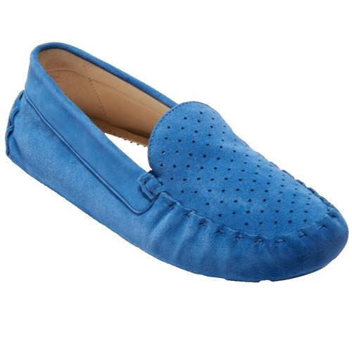New Pinaz Dark Blue Navy Flat Espadrilles Suede Straps sz  display picture 3