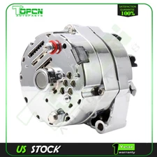 Alternator for 110Amp Chrome 1 Wire Self Exciting Street Rod GM 305 350 BBC SBC