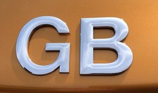 Great British  GB Chrome Car, Van, Caravan Badge 