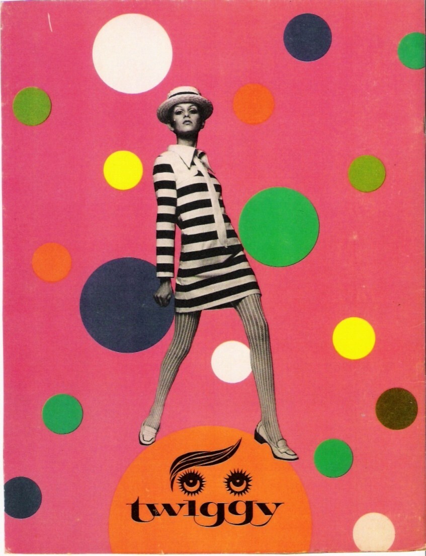 VINTAGE UNCUT 1967 TWIGGY PAPER DOLLS~NOSTALGIC~#1 TOP REPRODUCTION~#1 SELLER