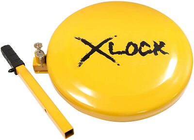 X-Lock Fullface Lenkradschloss - mit 2 Schlüsseln und Aufbewahrungstasche - Diebstahlsicherung 