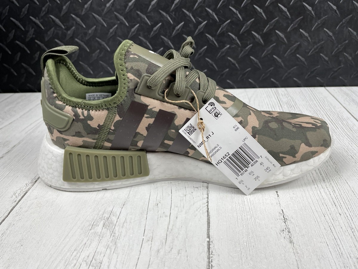 adidas gazelle silver green womens Adidas NMD_R1 "Grey Camo"  Beater Sneaker