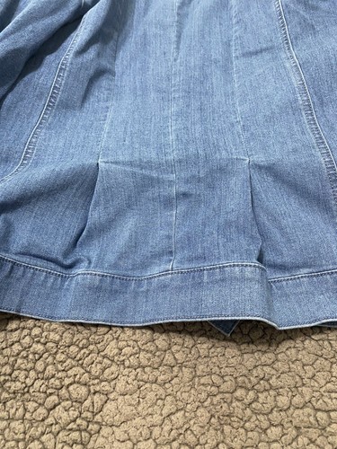 Women With Control Jacket Womens Size XL Blue Jean Overlay Denim Long Sleeve - Picture 12 of 14