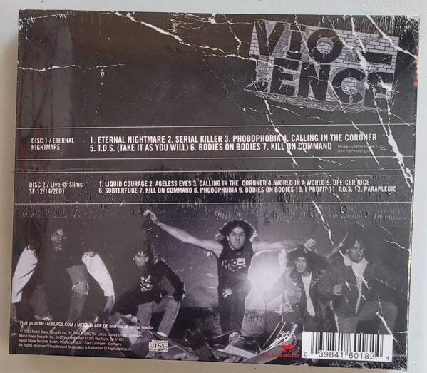 Vio-Lence ‎– Eternal Nightmare 2 x CD Bonus Live NEW Thrash Speed