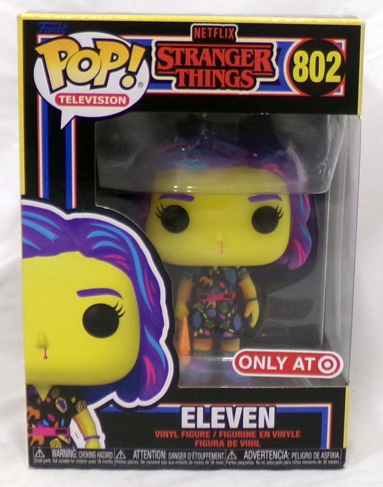Funko Pop! Figura Vinilo Television Stranger Things 802 Eleven Blacklight Target