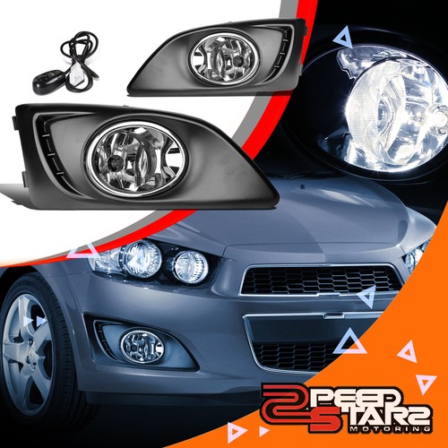 CHROME CLEAR LENS FRONT DRIVING FOG LIGHT LAMP+SWITCH FOR 1115 SONIC
