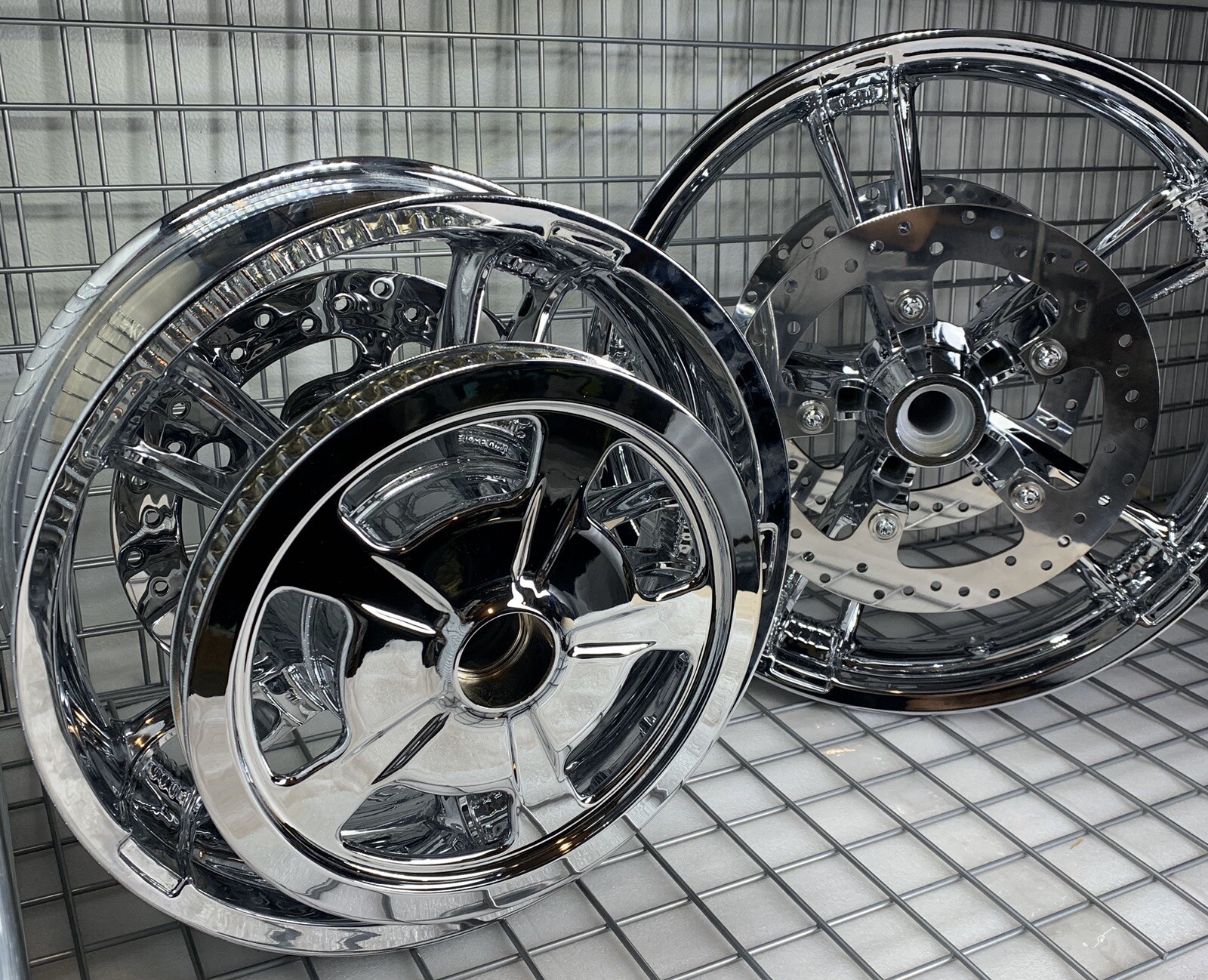 HARLEY ENFORCER WHEELS CHROME 201419 ROAD KING STREET GLIDE TOURING